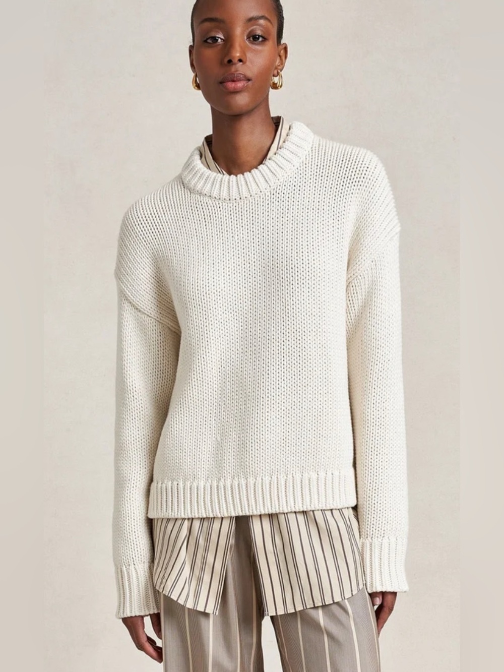 La Ligne’s Perfect Sweater in ivory